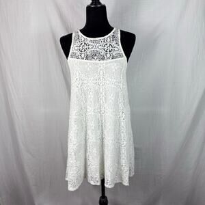 Free People White Lace Tank Dress Women’s Small OB429209